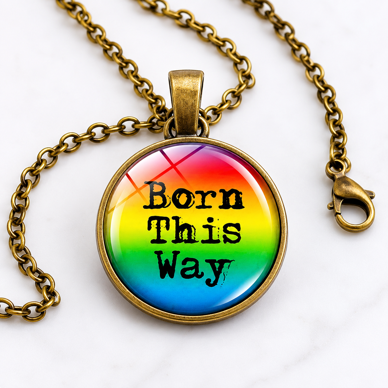 "BORN THIS WAY" PENDANT